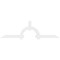 Ekena Millwork Ericson Architectural Grade PVC Gable Bracket, 84"W x 24 1/2"H x 2"D x 4"F, 7/12 Pitch GBP084X25X0204ERI00 - alternate 2